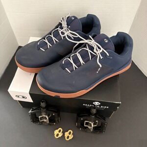 Crankbrothers Mallet Lace 9.5 Shoes + Mallet Enduro Pedals + Easy Release Cleats